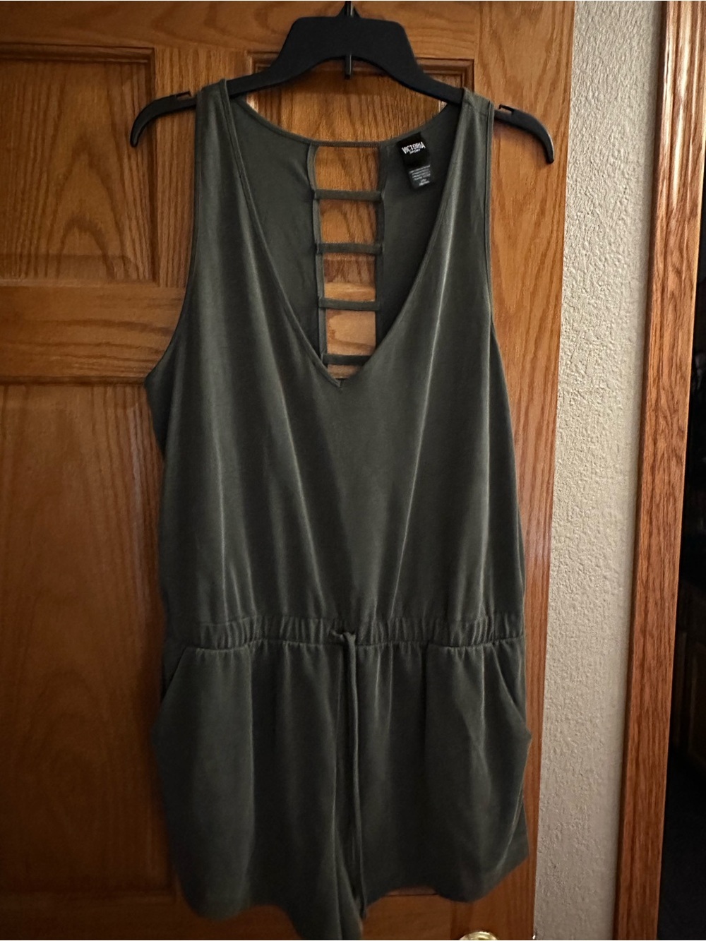 Victoria’s Secret Olive Green Strappy Back Romper
